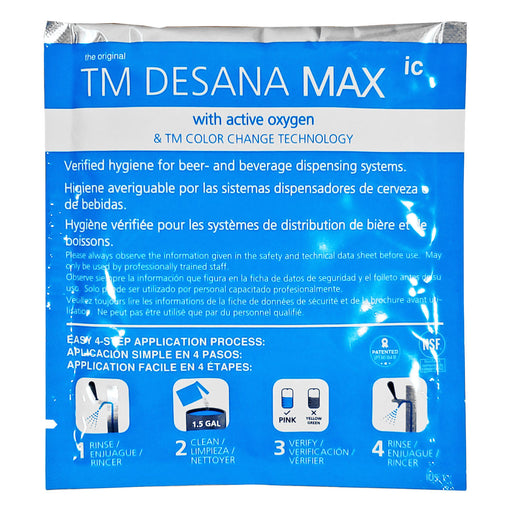 Beer Line Cleaner - DESANAMAX Powdered Caustic 2 in 1 Colour Verification (225 X 54g)    - Toronto Brewing