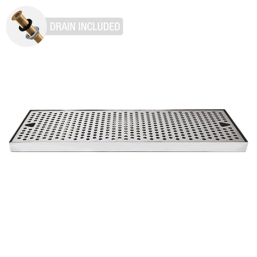Countertop Drip Tray | Stainless Steel with Drain (20" x 7")    - Toronto Brewing
