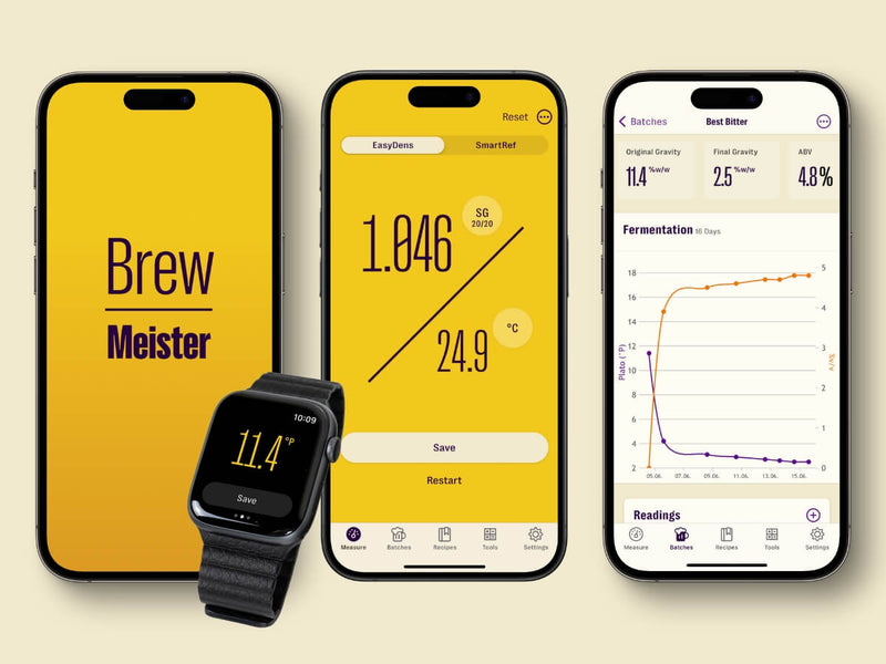 SmartRef by Anton Paar - Digital Refractometer - Sugar, Brix, Salinity, Plato, Specific Gravity (SG)