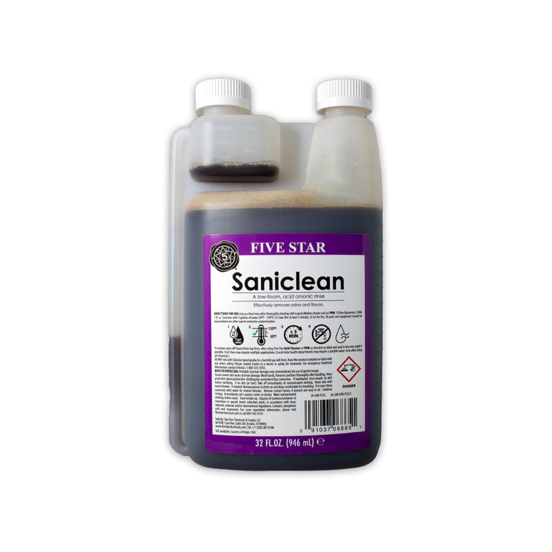 Five Star Saniclean Sanitizer (32 oz)    - Toronto Brewing
