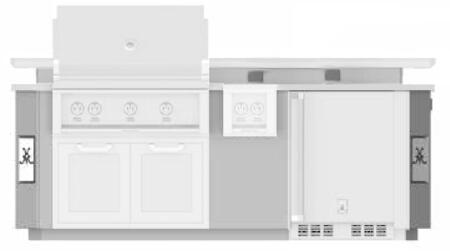 Hestan 8' Outdoor Living Suite