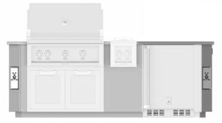 Hestan 8' Outdoor Living Suite