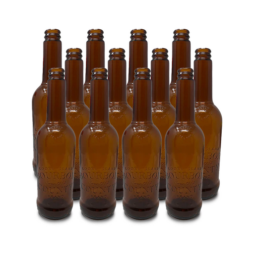 Goose Island Bourbon County Beer Bottle | Single Bottle (Brown - 500 ml | 17 oz)    - Toronto Brewing