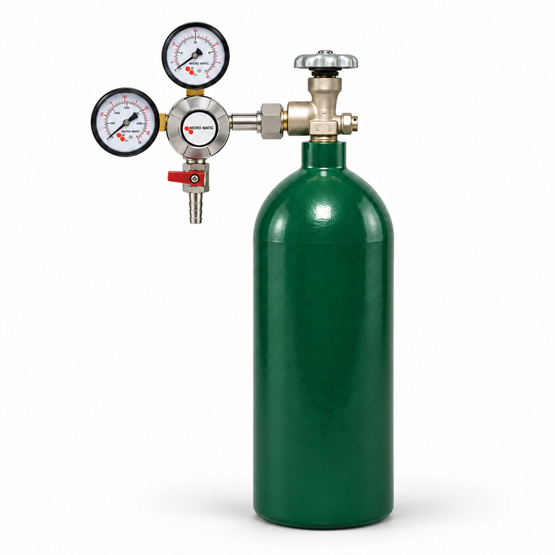 Nitrogen Gas Tank and Regulator