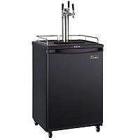 Kegco 24" Wide Homebrew  Triple Tap Black Commercial/Residential Kegerator