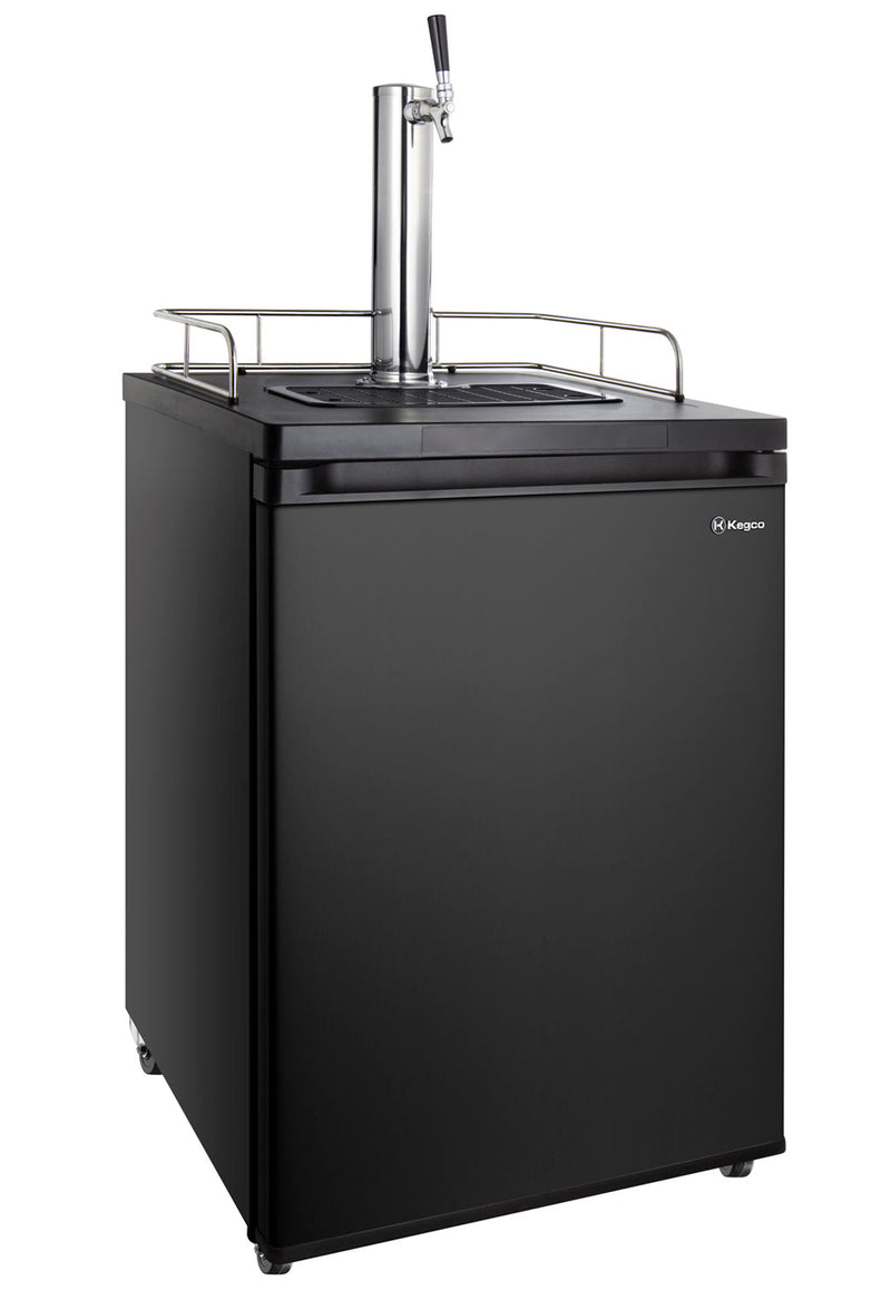 Kegco 24" Wide Homebrew Single Tap Black  Kegerator