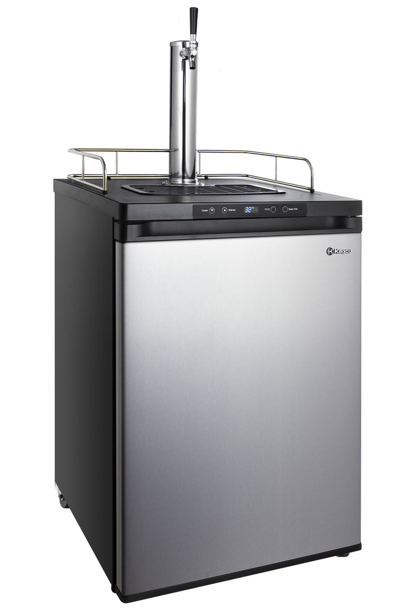 Kegco 24" Wide Homebrew Single Tap Stainless Steel Digital Kegerator