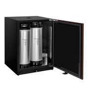 Kegco HBV24UPRR-2 dual tap homebrew panel ready kegerator