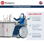 Kegco kegerator compliant with ADA requirements