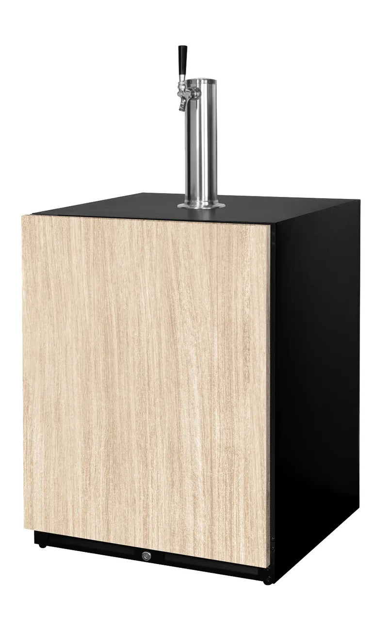 Kegco HBV32ADAPRL-1 24 inch wide left hinge homebrew ADA built-in kegerator