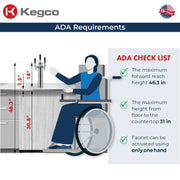 Kegco kegerator compliant with ADA requirements