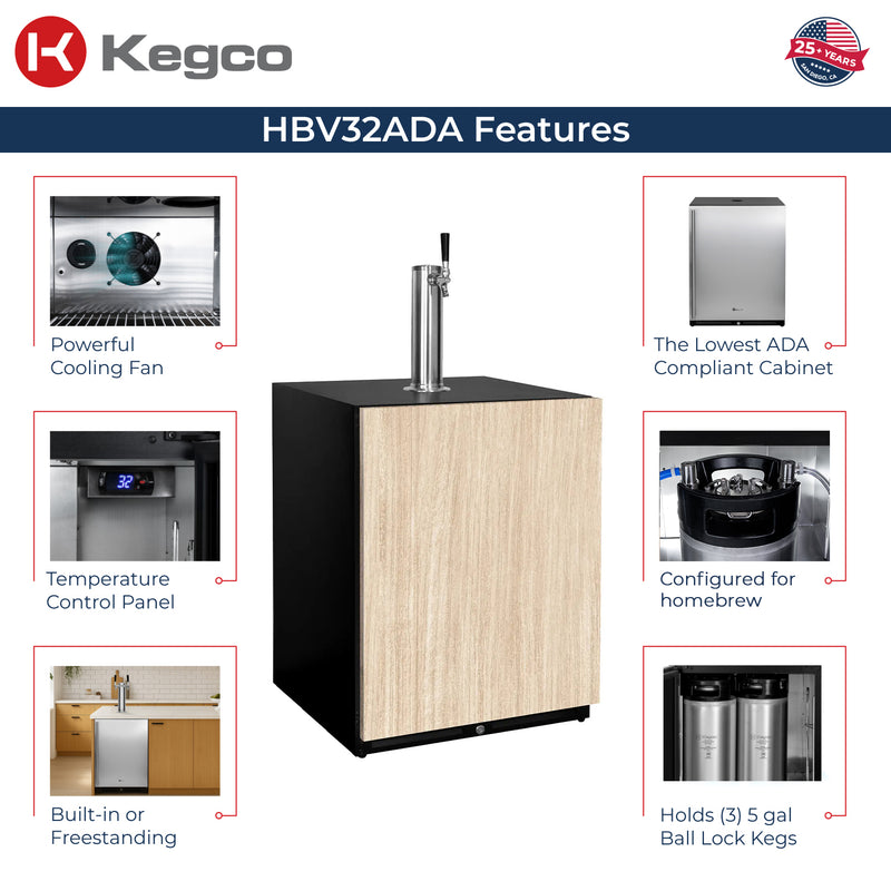 Kegco HBV32ADAPRR-1 features