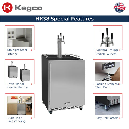 HK38BSC-3 Kegerator