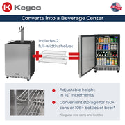 Converts to a Refrigerator
