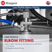 90 degree low profile elbow fitting