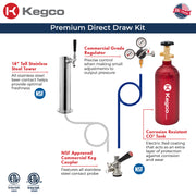 Kegco HK38BSU-1 kegerator exclusive draw kit