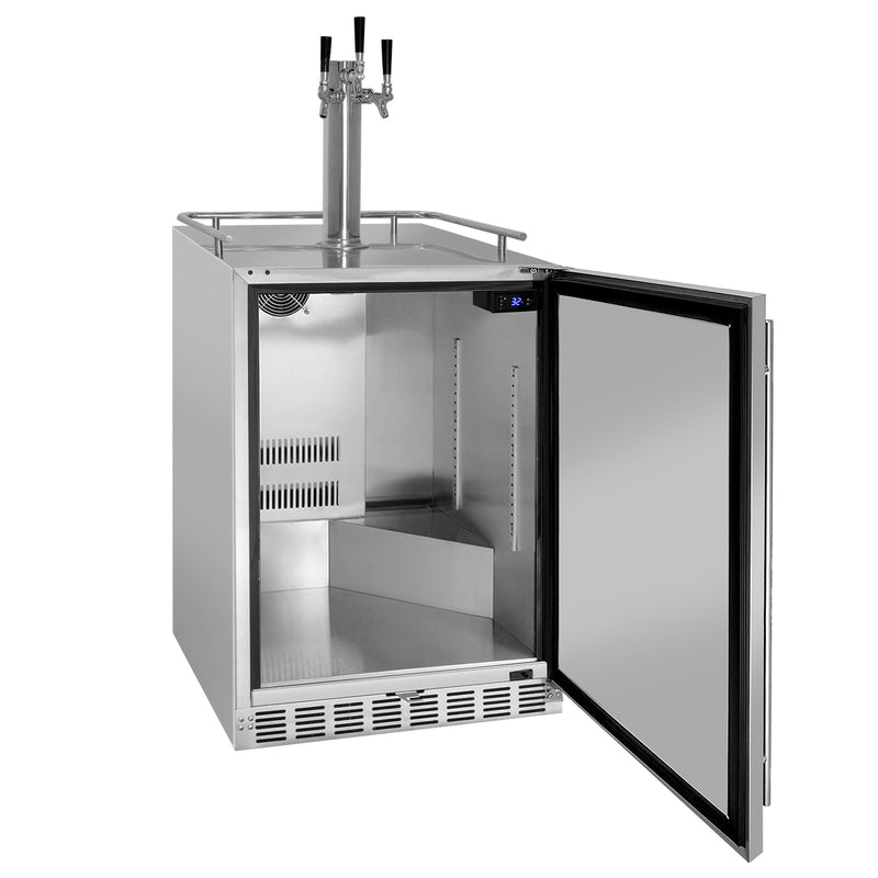 Kegco HK38SSU-3 three faucet outdoor kegerator