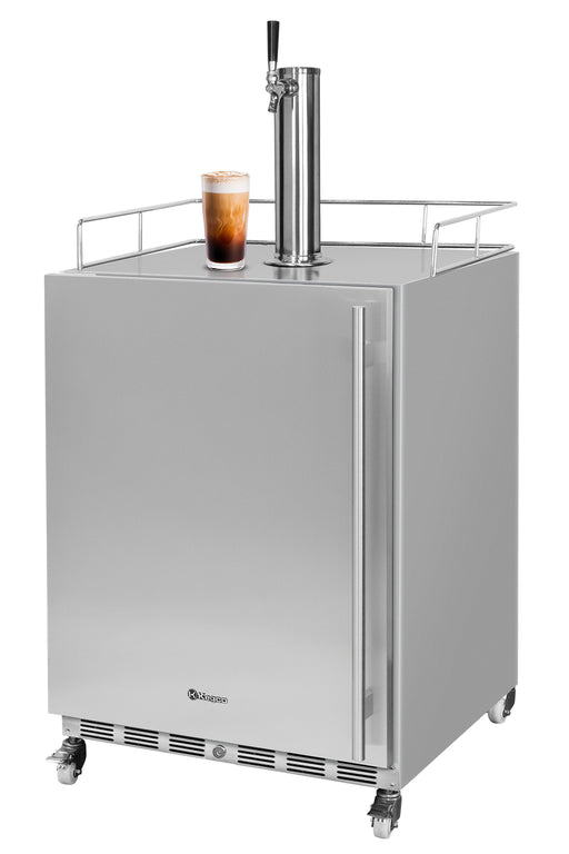 Kegco ICV24OSSL-1 left hinge outdoor iced coffee kegerator
