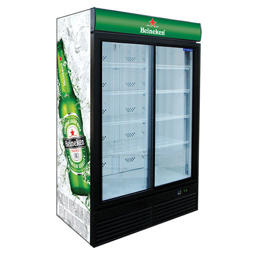 IceStream Super Large - Brandable Commercial Beverage Display Cooler Full wrap (Top + 2 Sides) - Fully Customizable   - Toronto Brewing