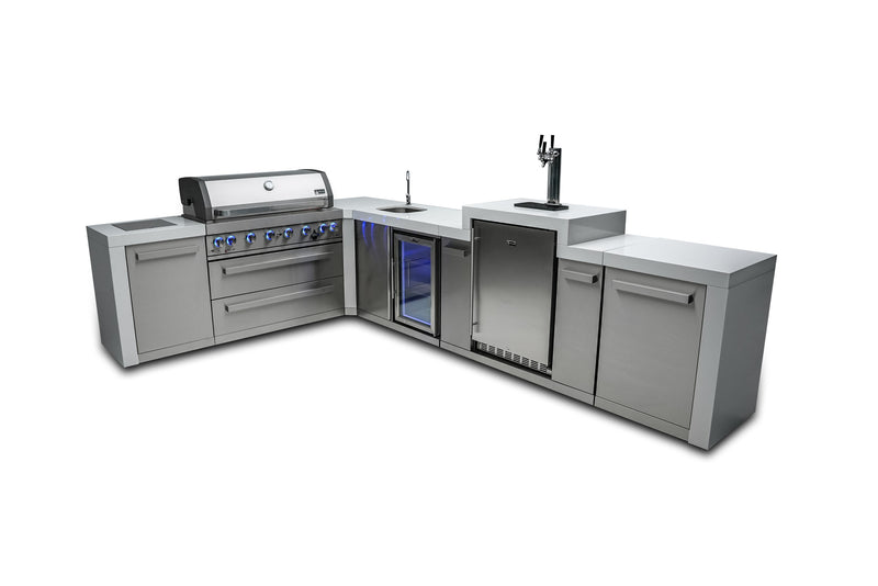 Mont Alpi 805 Deluxe Island with a 90 Degree Corner, Kegerator and Beverage Center - Image 3