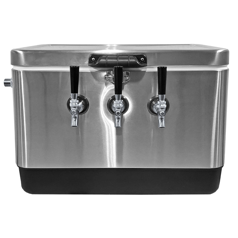 Jockey Box - Picnic Cooler Stainless Steel 54 Qt, 3 Faucets    - Toronto Brewing