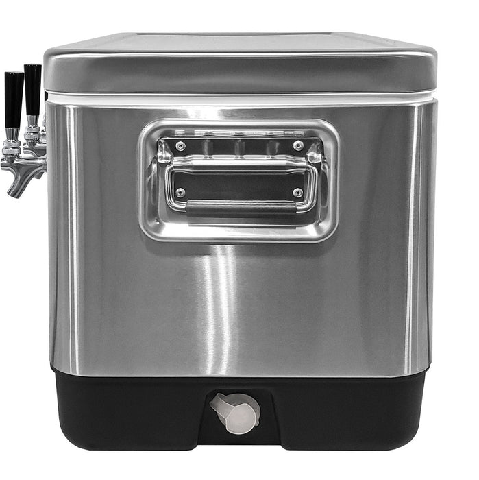 Jockey Box - Picnic Cooler Stainless Steel 54 Qt, 3 Faucets    - Toronto Brewing