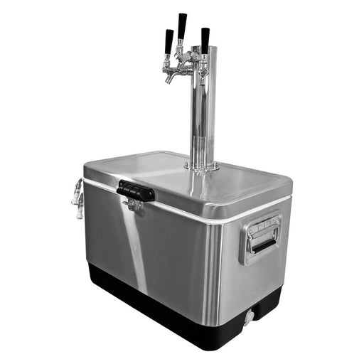 Jockey Box - Picnic Cooler Stainless Steel 54 Qt, 3 Faucets with Tower    - Toronto Brewing
