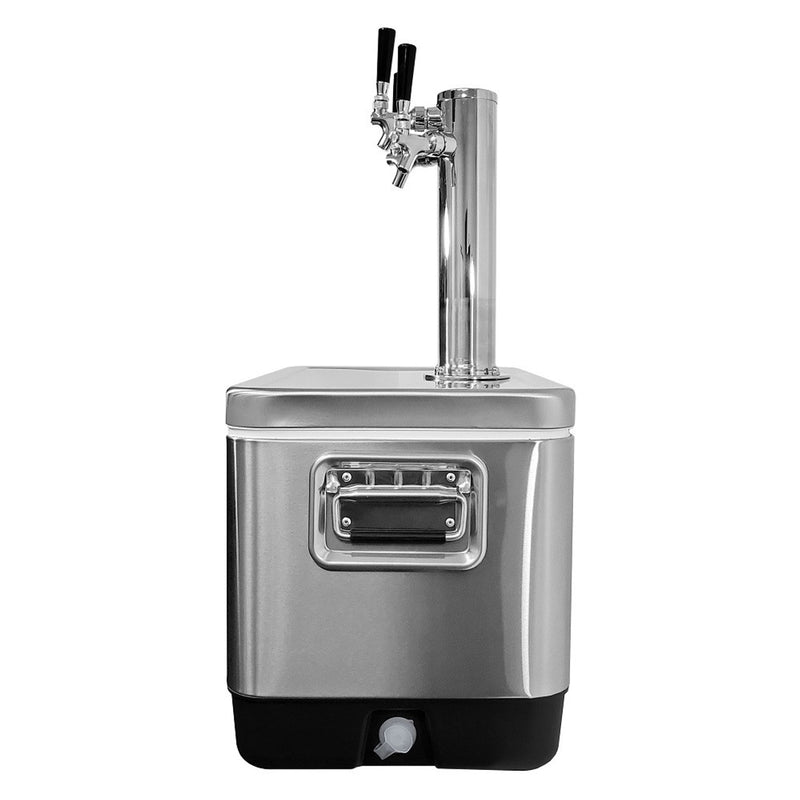 Jockey Box - Picnic Cooler Stainless Steel 54 Qt, 3 Faucets with Tower    - Toronto Brewing