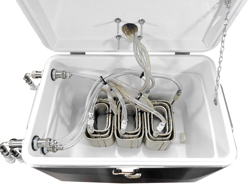 Jockey Box - Picnic Cooler Stainless Steel 54 Qt, 3 Faucets with Tower    - Toronto Brewing