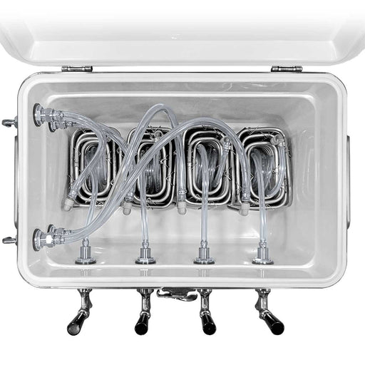 Jockey Box - Picnic Cooler Stainless Steel 54 Qt, 4 Faucets    - Toronto Brewing
