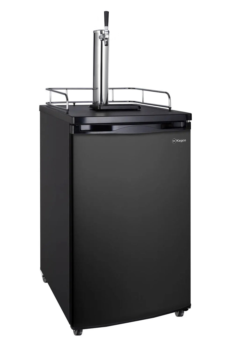 Kegco 20" Wide Single Tap Black Kegerator
