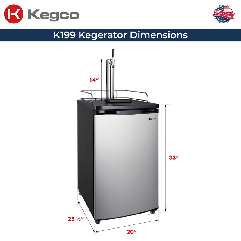 kegerator dimensions