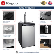 Kegco K199SS-1NK Features