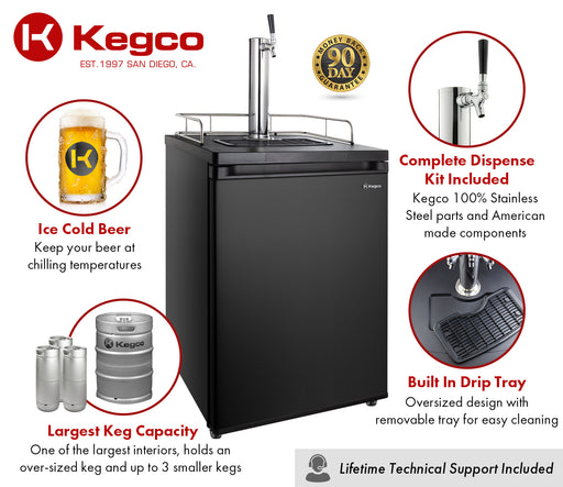 Kegco K209B-1NK Features
