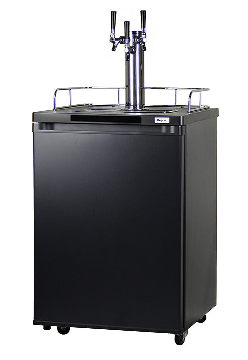 Kegco 24" Wide Homebrew Triple Tap Black Kegerator