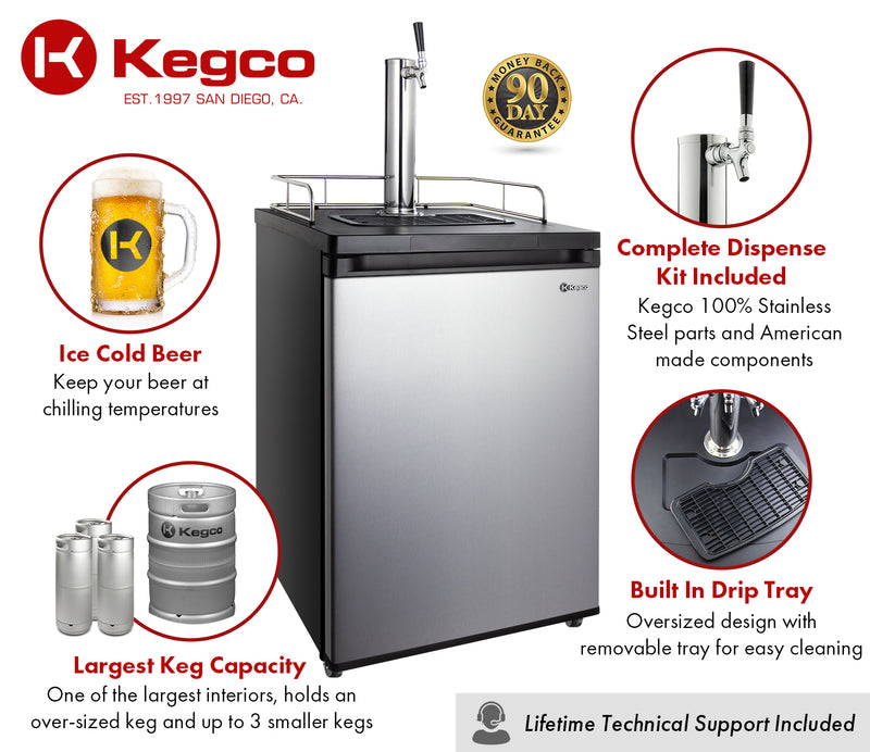 Kegco K209SS-1NK Features