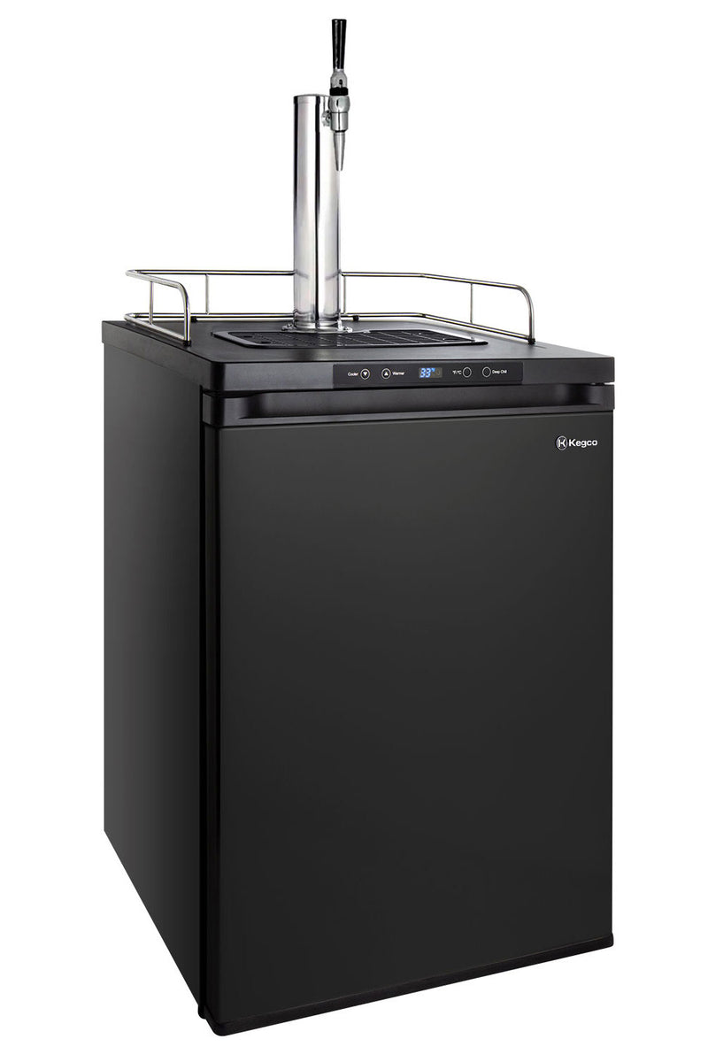 Kegco 24" Wide Single Tap Black Digital Guinness® Kegerator