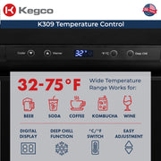 Digital Kegerator K309B-2 Temperature Control