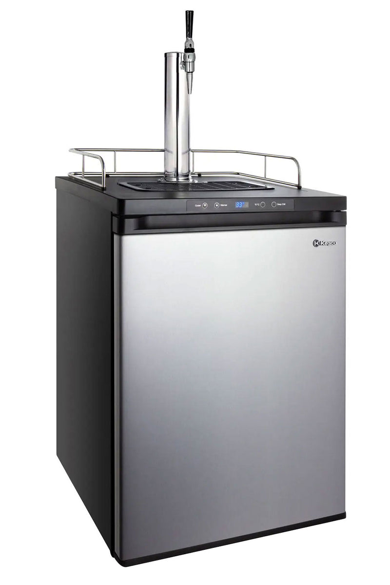Kegco 24" Wide Single Tap Stainless Steel Digital Guinness® Kegerator