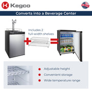 Digital Kegerator K309SS-3 Beverage Center