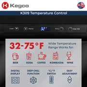 Digital Kegerator K309X-2 Temperature Control