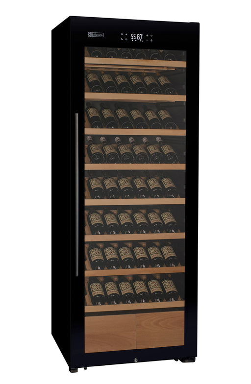 Allavino Cascina KWR248S-1BGR black glass door wine refrigerator