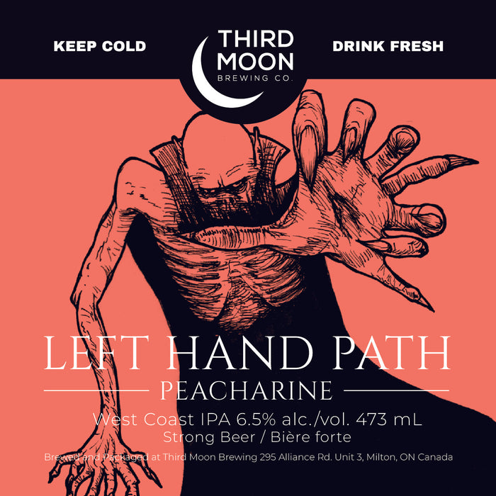 Third Moon Left Hand Path (Peacharine) West Coast IPA (473ml) - Toronto Brewing