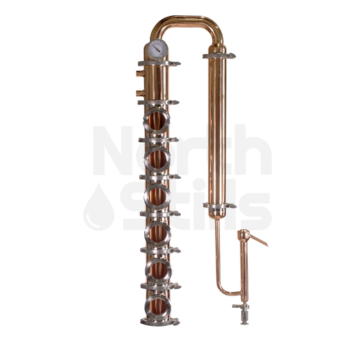 North Stills | 4″ Copper Flute Column (6 Plate Sections)    - Toronto Brewing