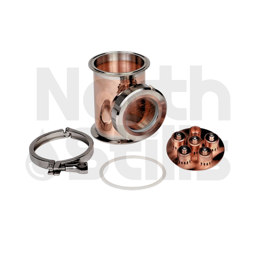 North Stills | 4" Copper Flute Section with Bubble Plate    - Toronto Brewing