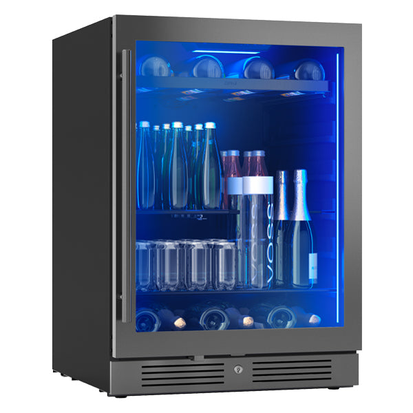 Zephyr PRB24C01CBSG Beverage Cooler - Angled