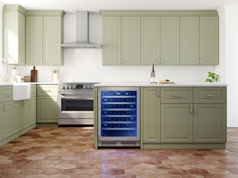 Zephyr PRW24C01CG Wine Cooler - Front Lifestyle