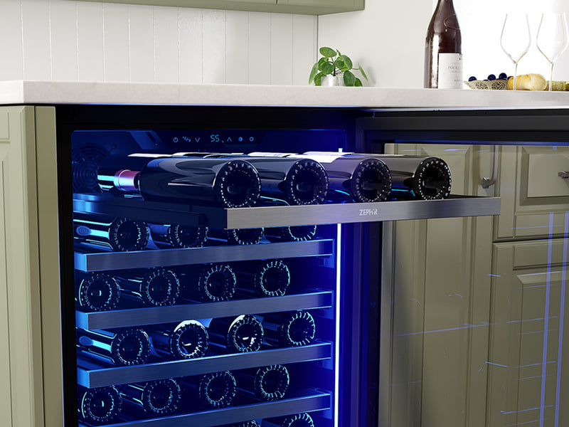 Zephyr PRW24C01CG Wine Cooler - Large Diameter Rack
