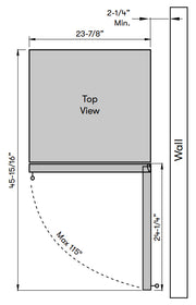 Zephyr PRW24C01CG Wine Cooler - Top View
