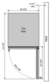 Zephyr PRW24C02AG-ADA Wine Cooler - Top View